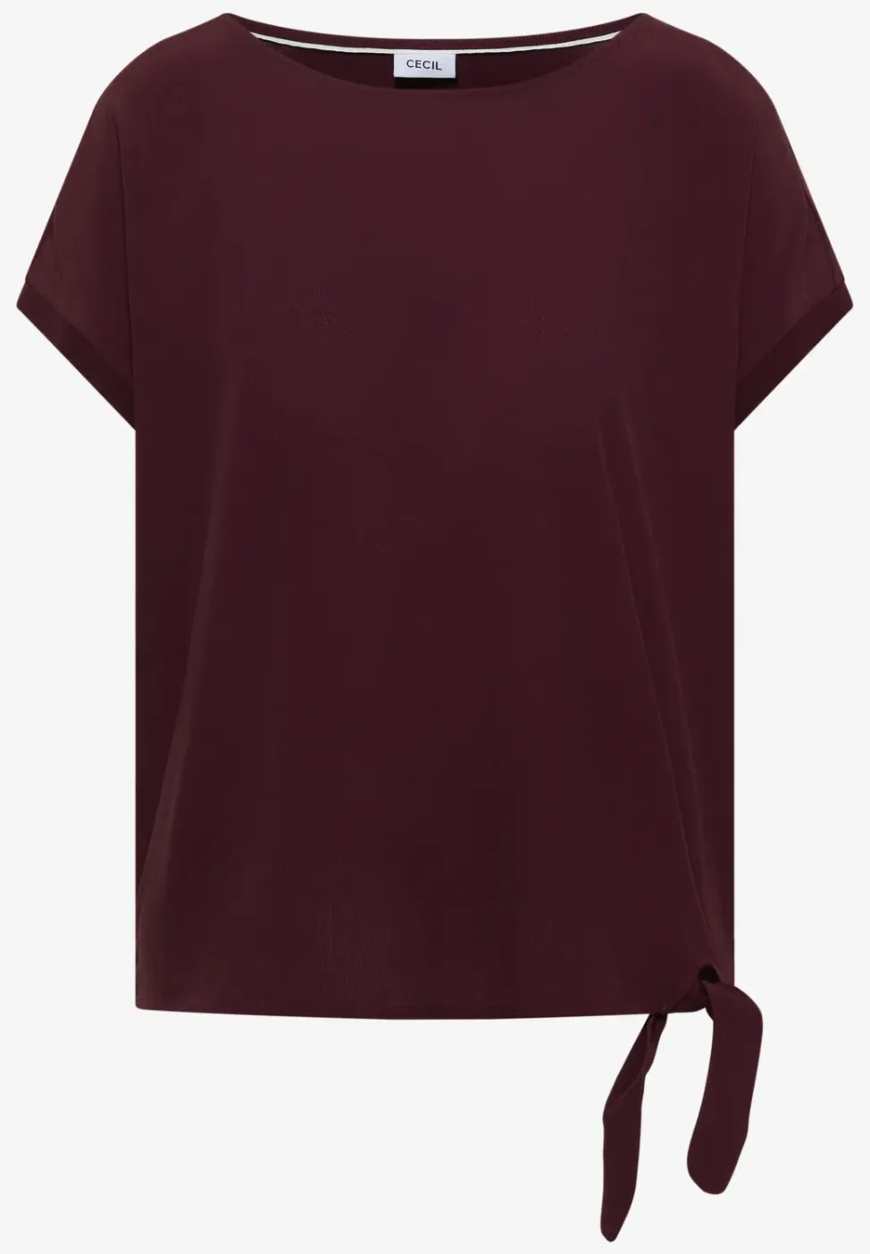 Blouse avec col rond et détail de nœuds