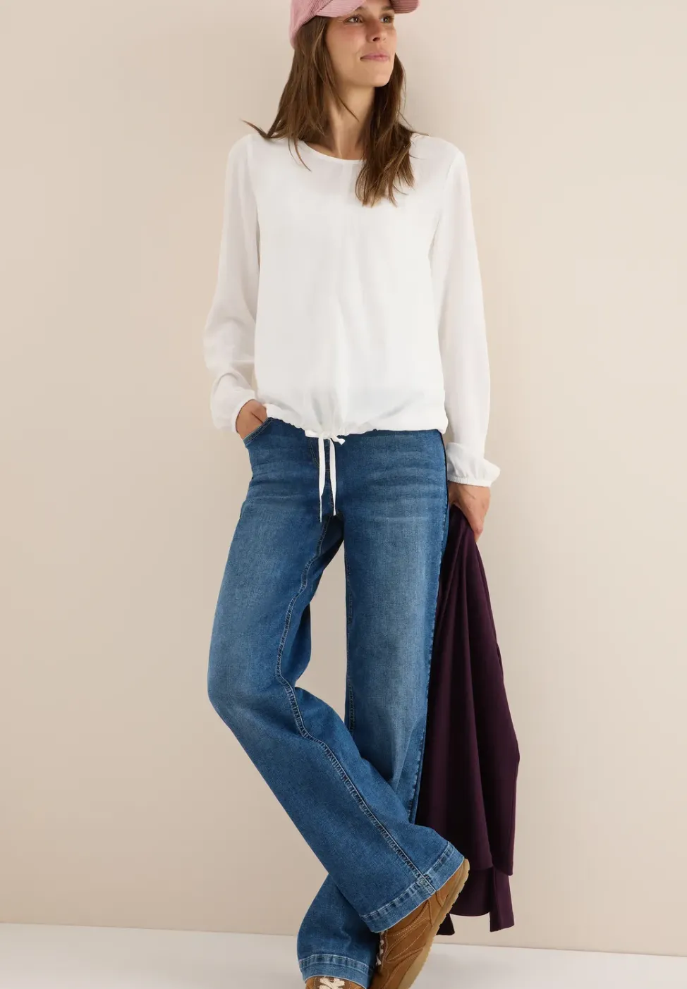 Blouse avec cordon de serrage