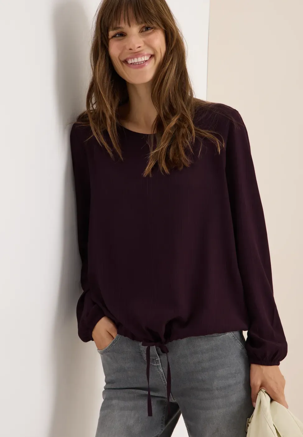 Blouse avec cordon de serrage