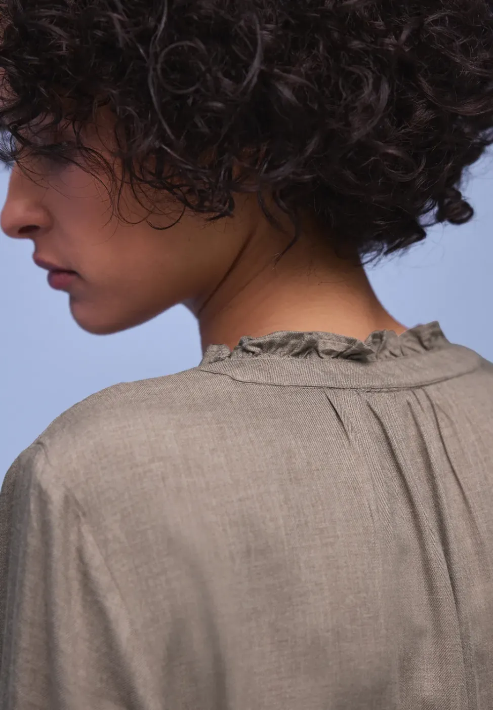 Blouse avec détail de ruches