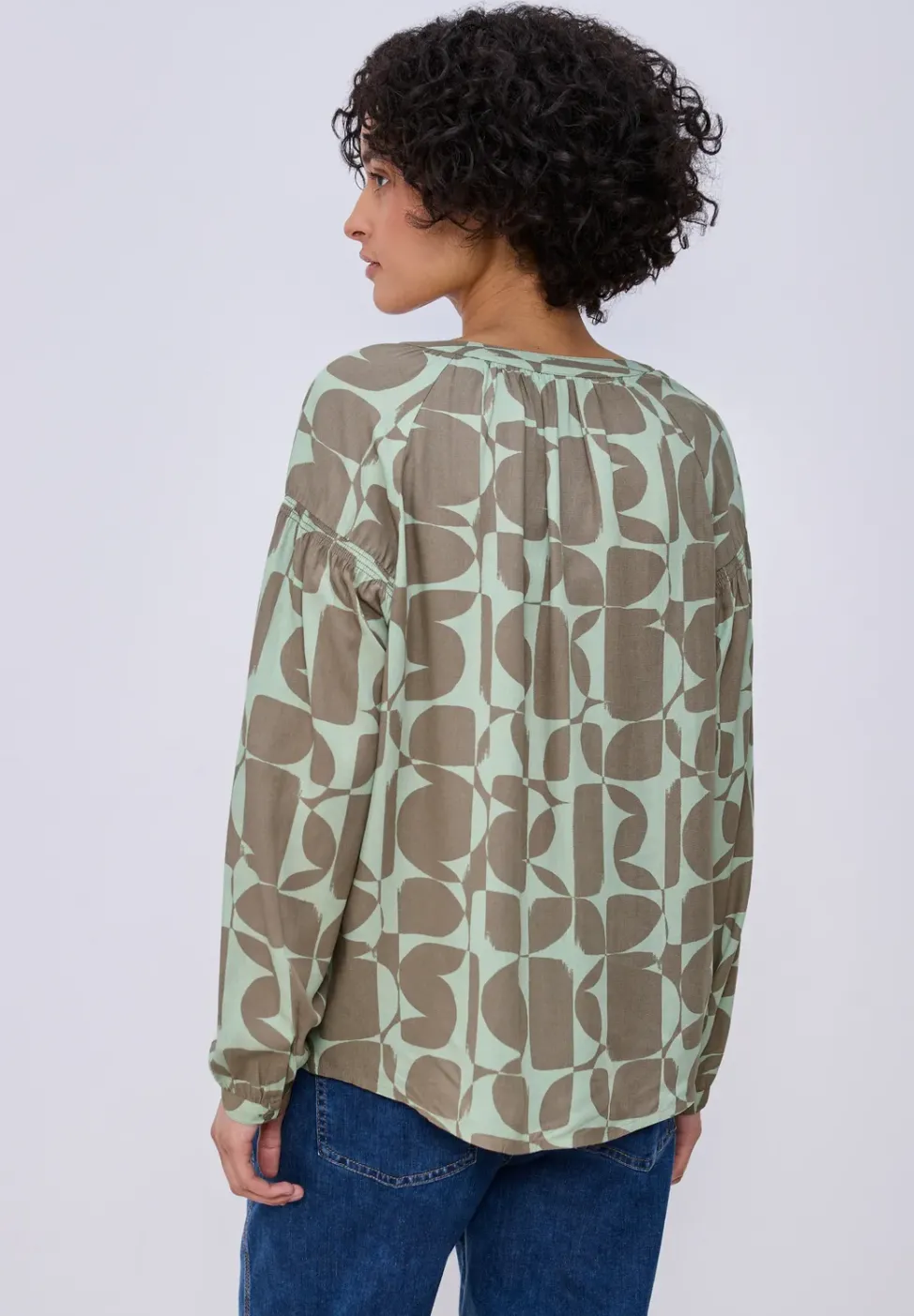 Blouse avec détail smocké