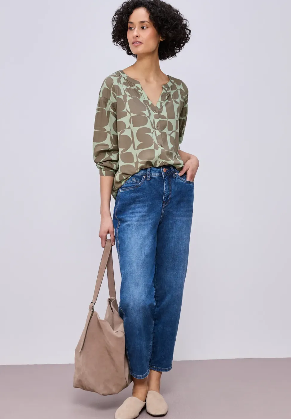Blouse avec détail smocké