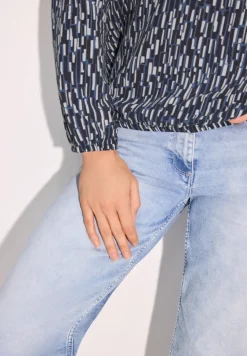 Blouse avec détail smocké