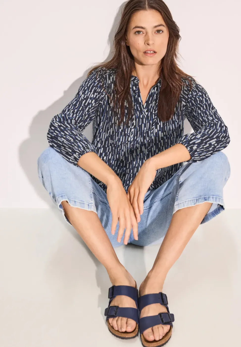 Blouse avec détail smocké