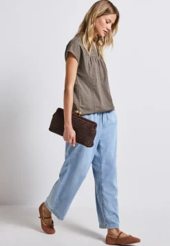 Blouse avec détails de bande