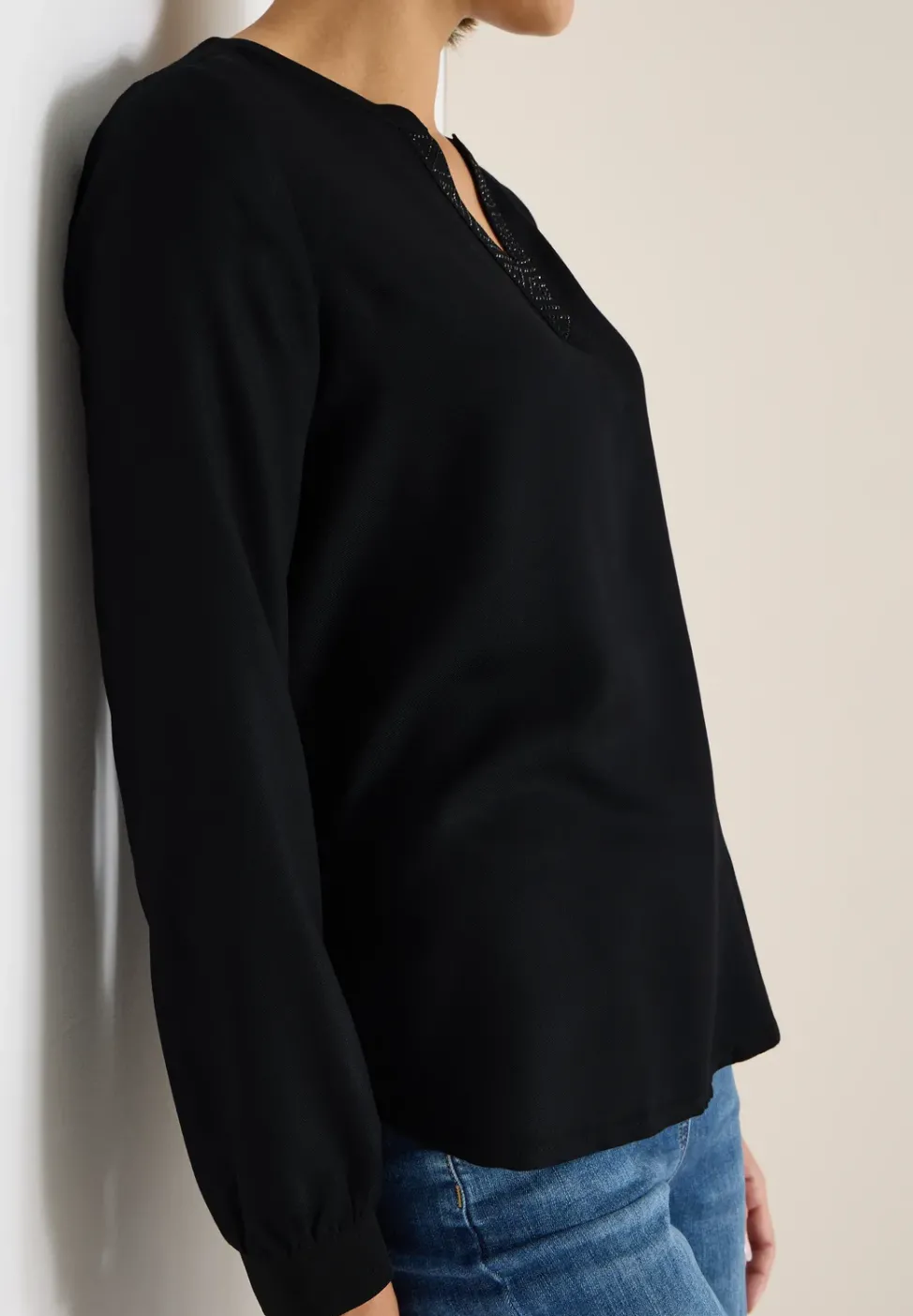 Blouse avec détails scintillants
