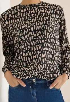Blouse avec encolure smockée