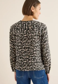 Blouse avec encolure smockée