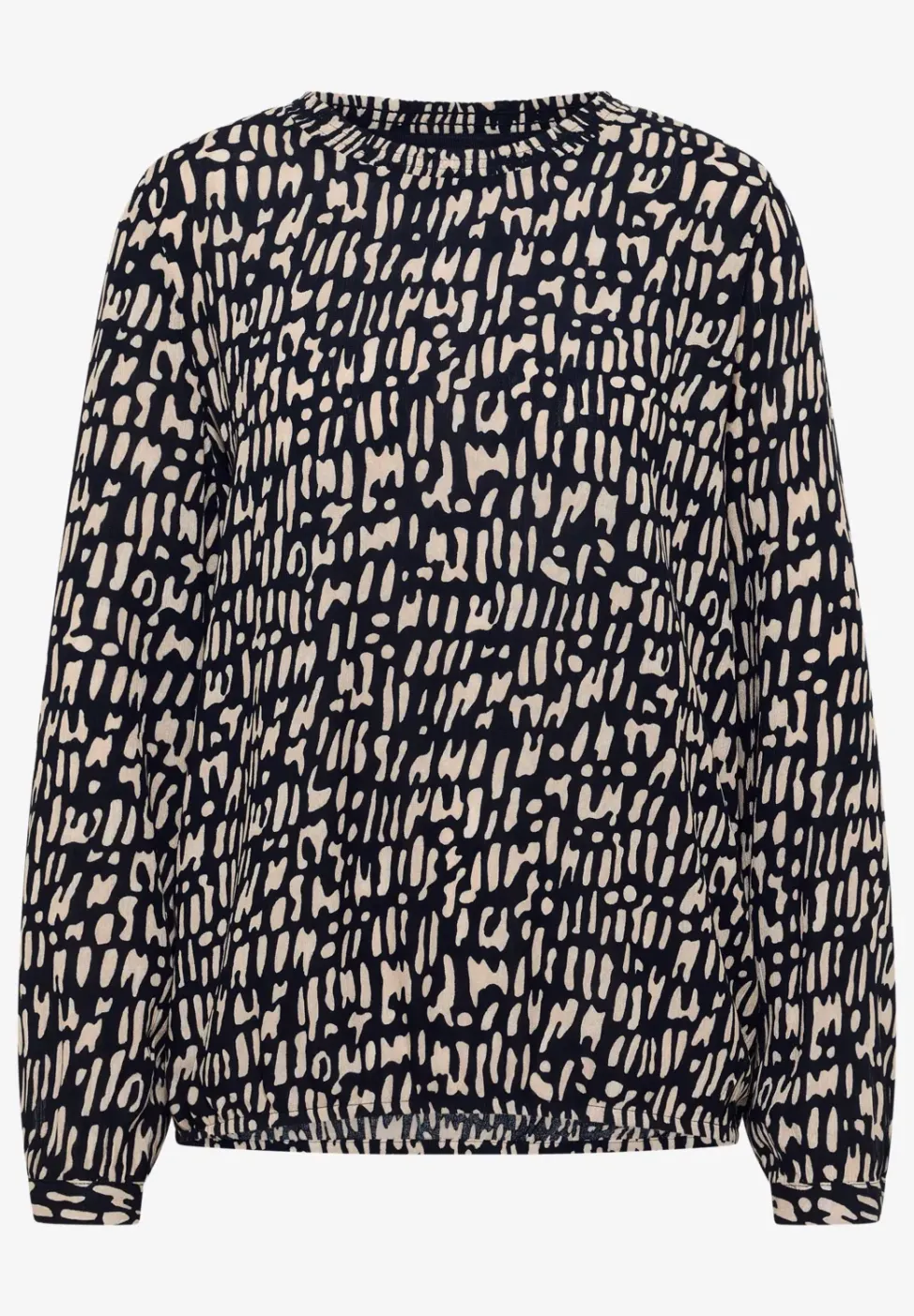 Blouse avec encolure smockée