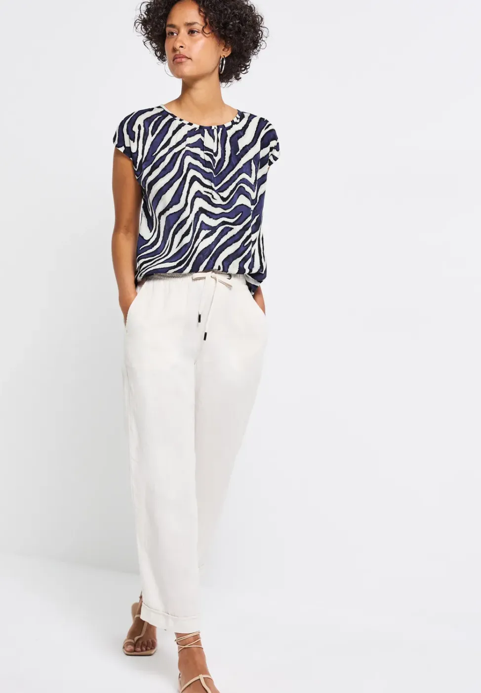 Blouse avec fronces