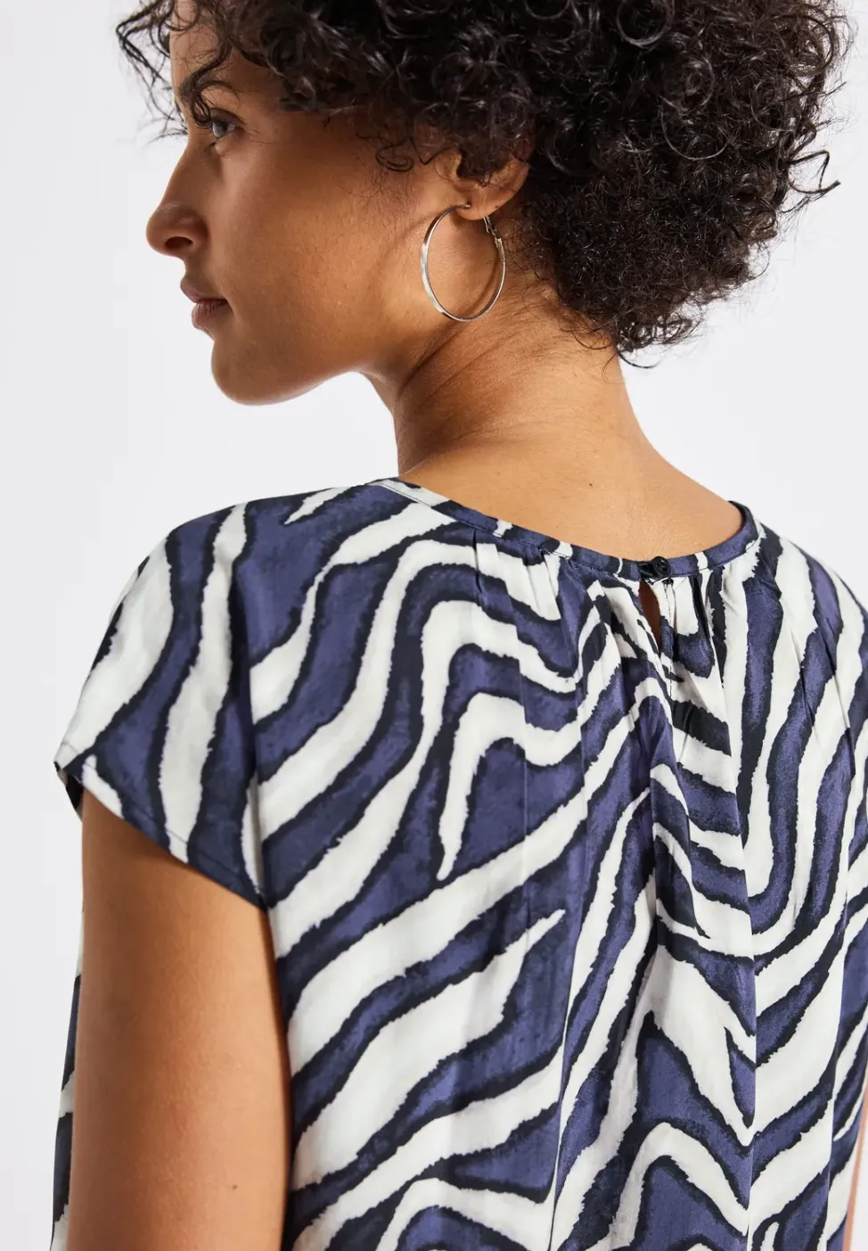 Blouse avec fronces