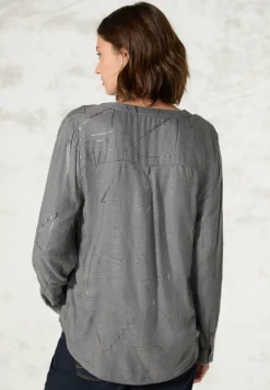 Blouse avec impression à chaud