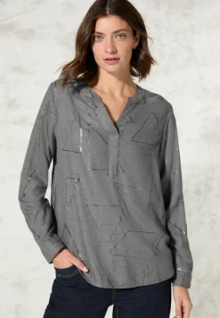 Blouse avec impression à chaud