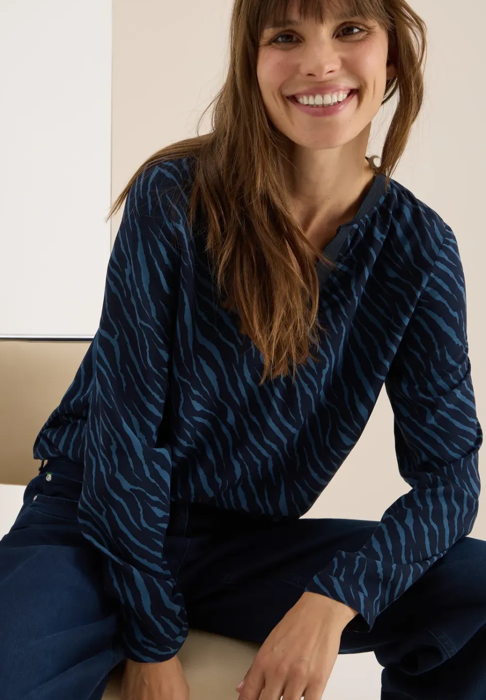 Blouse avec imprimé zèbre