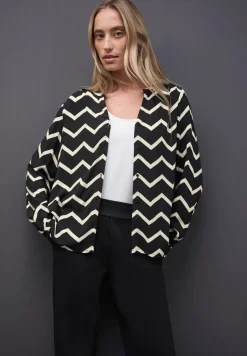 Blouse avec motif en zigzag