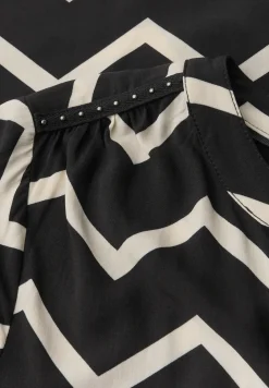 Blouse avec motif en zigzag