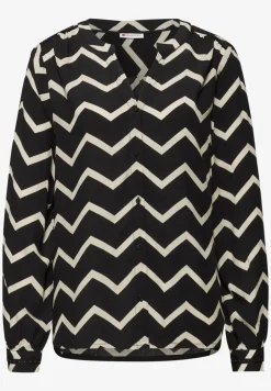 Blouse avec motif en zigzag