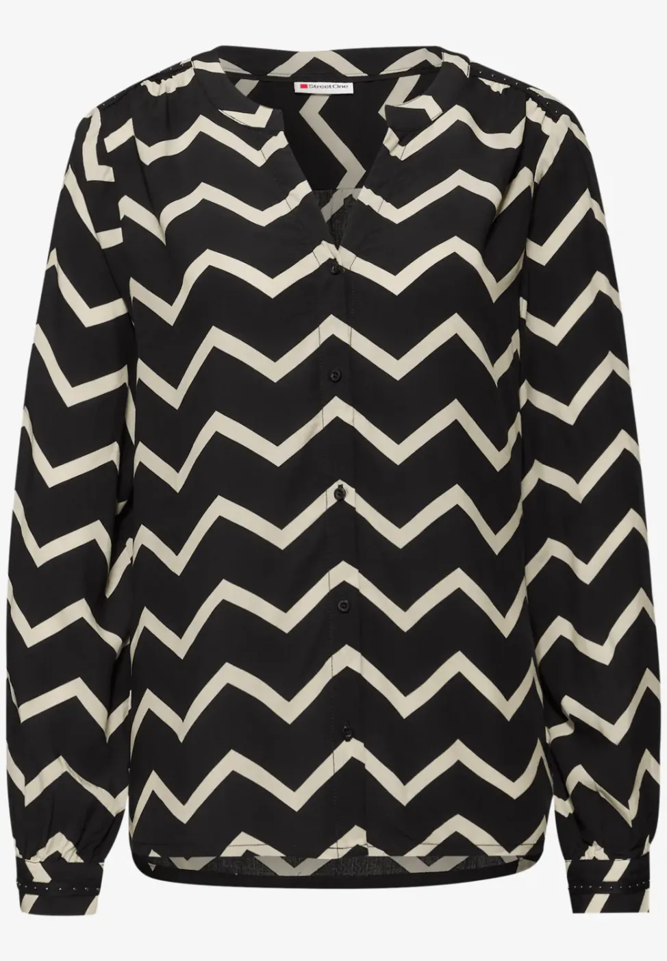 Blouse avec motif en zigzag