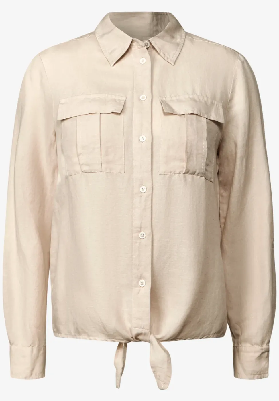 Blouse avec nœud à l'ourlet
