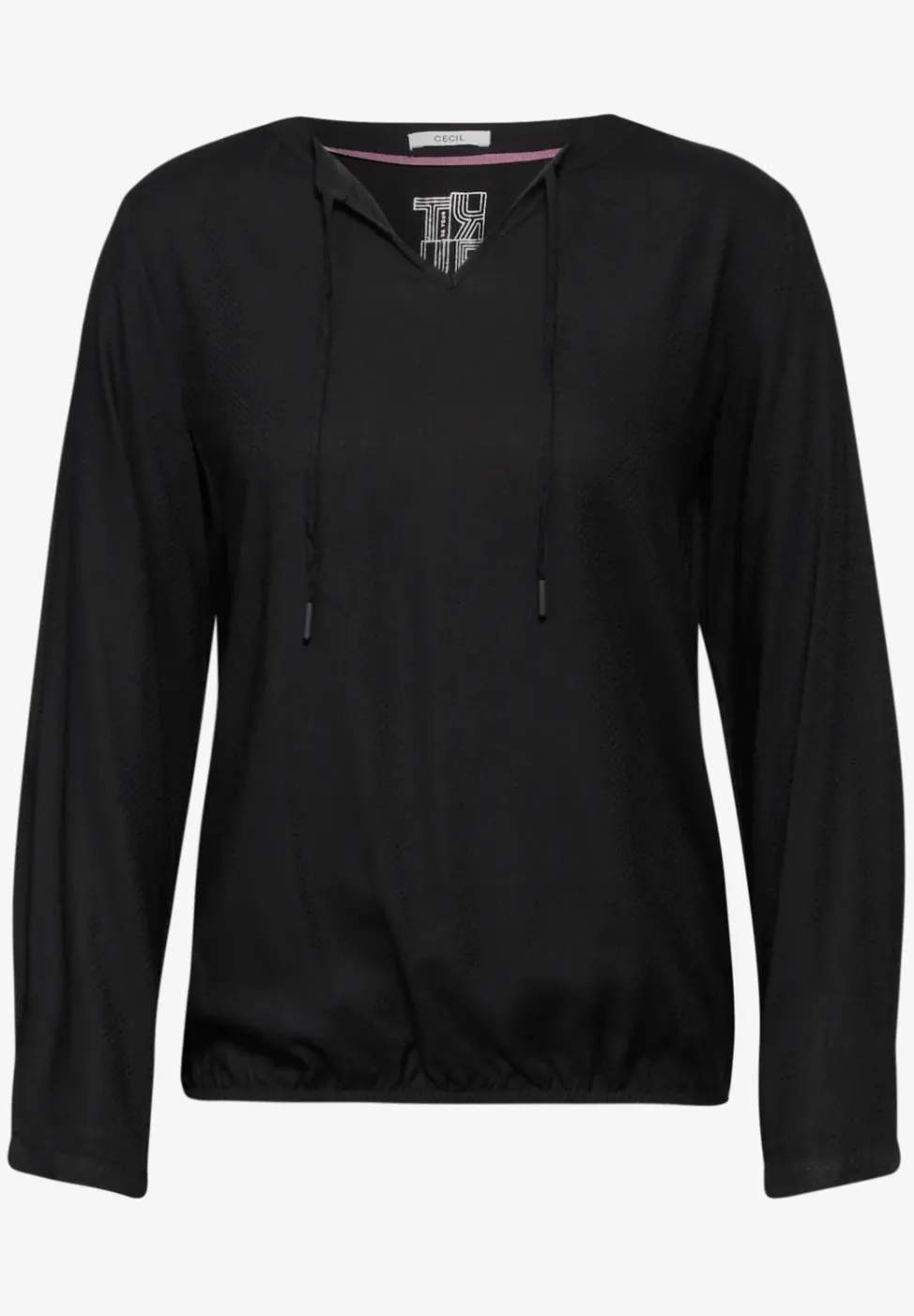 Blouse avec ourlet élastique