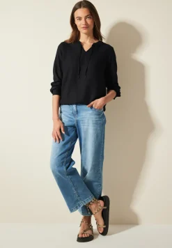 Blouse avec ourlet élastique