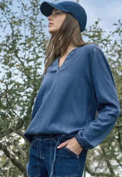 Blouse avec ourlet élastique