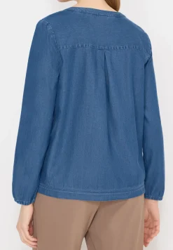 Blouse avec ourlet élastique