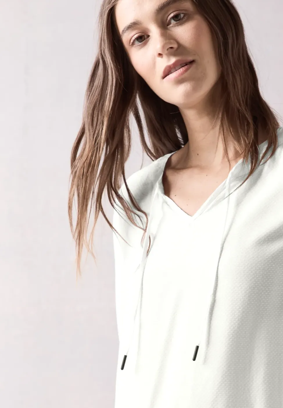 Blouse avec ourlet élastique