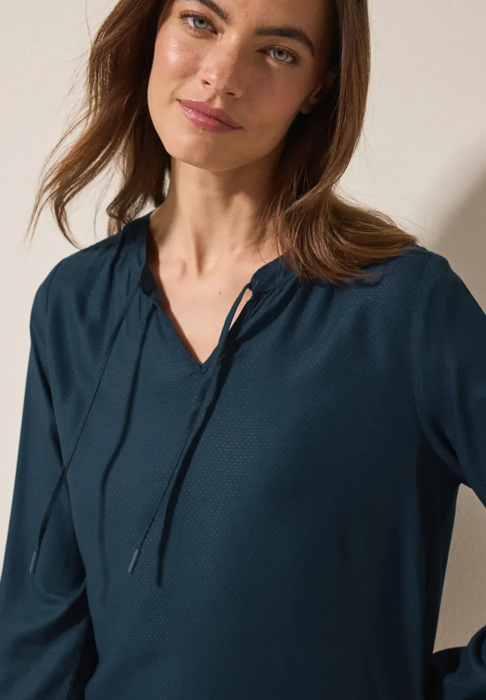 Blouse avec ourlet élastique