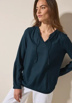 Blouse avec ourlet élastique