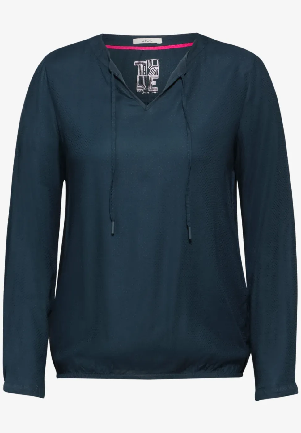 Blouse avec ourlet élastique