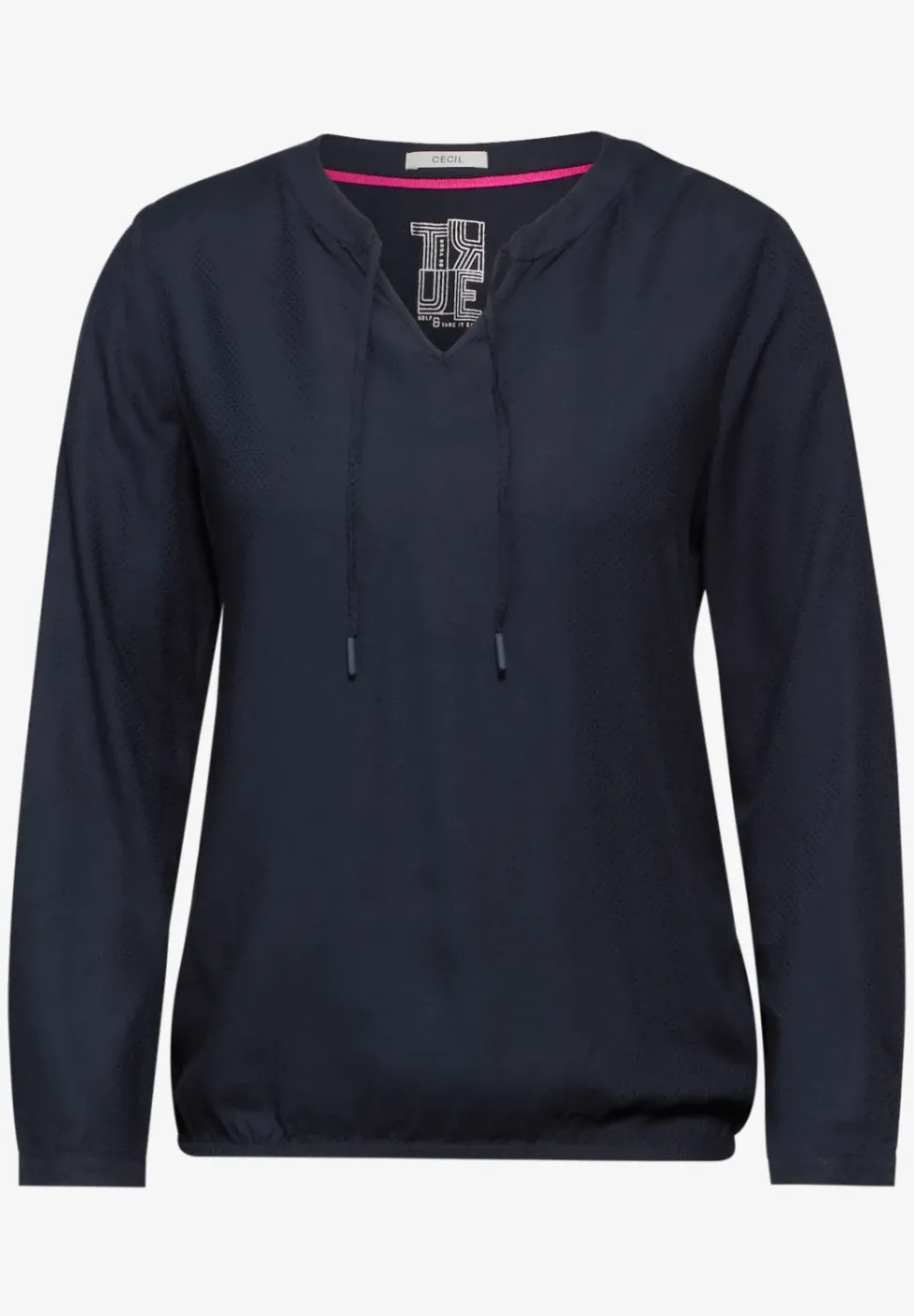 Blouse avec ourlet élastique