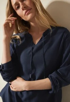 Blouse avec ourlet élastique