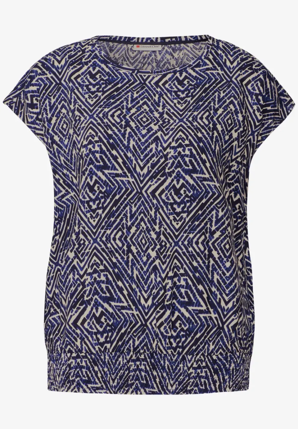 Blouse avec ourlet smocké