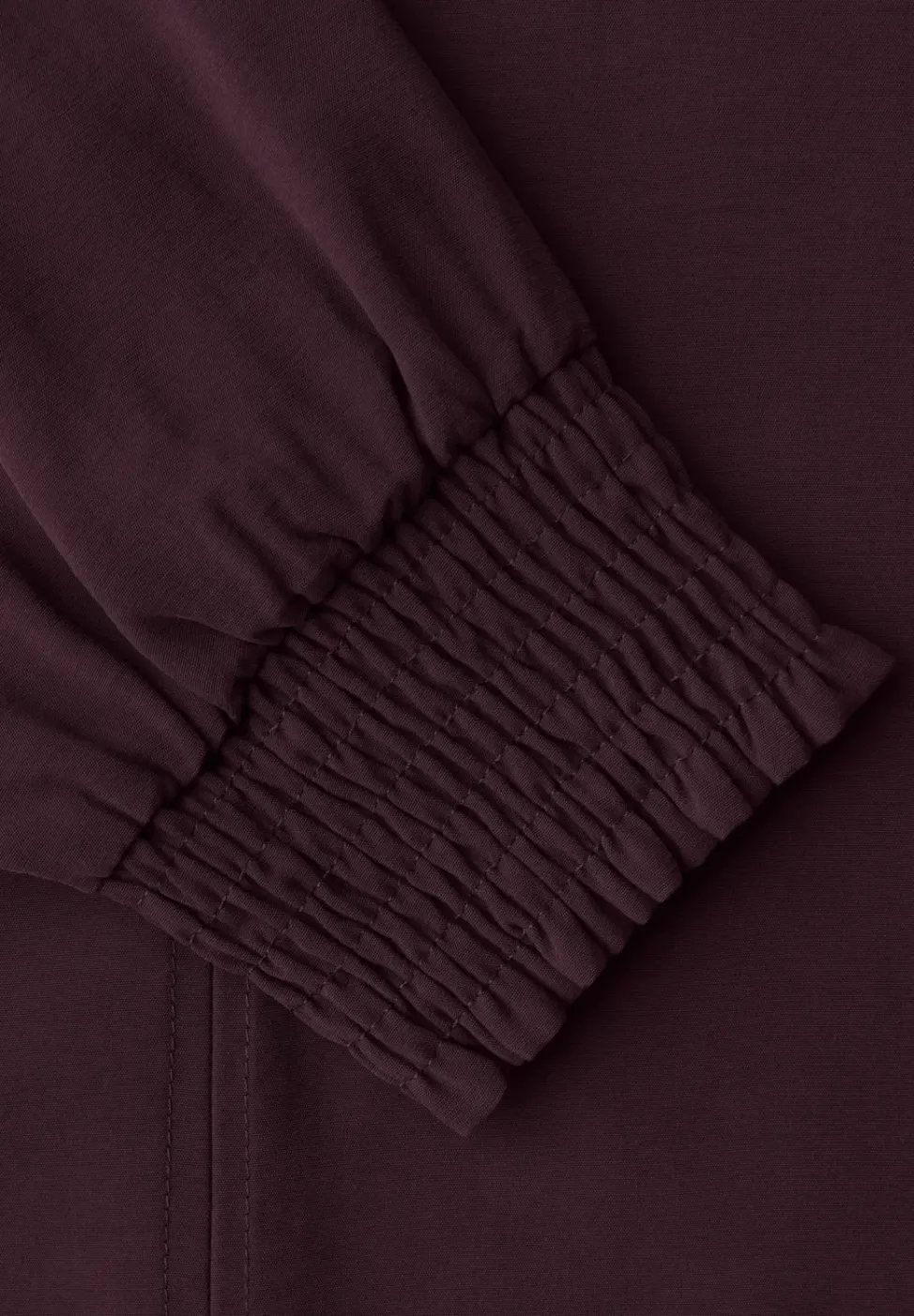 Blouse avec poignets smockés