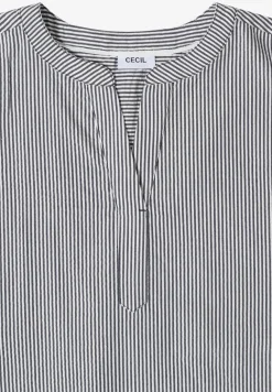 Blouse avec split neck en qualité seersucker