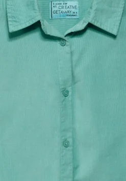 Blouse courte en velours côtelé
