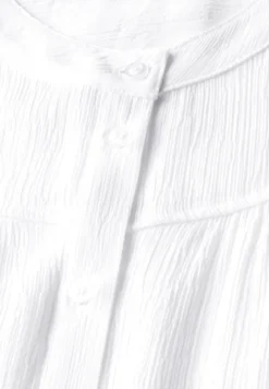 Blouse crinkle avec fronces