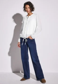 Blouse crinkle avec fronces