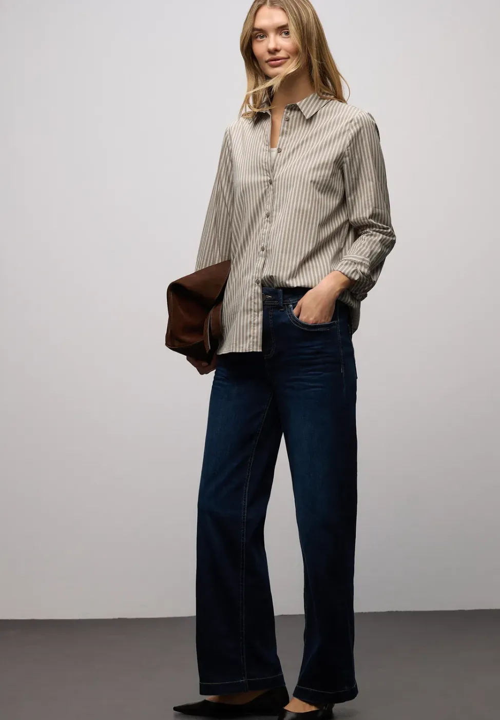 Blouse d'affaires rayée