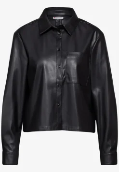 Blouse en aspect cuir