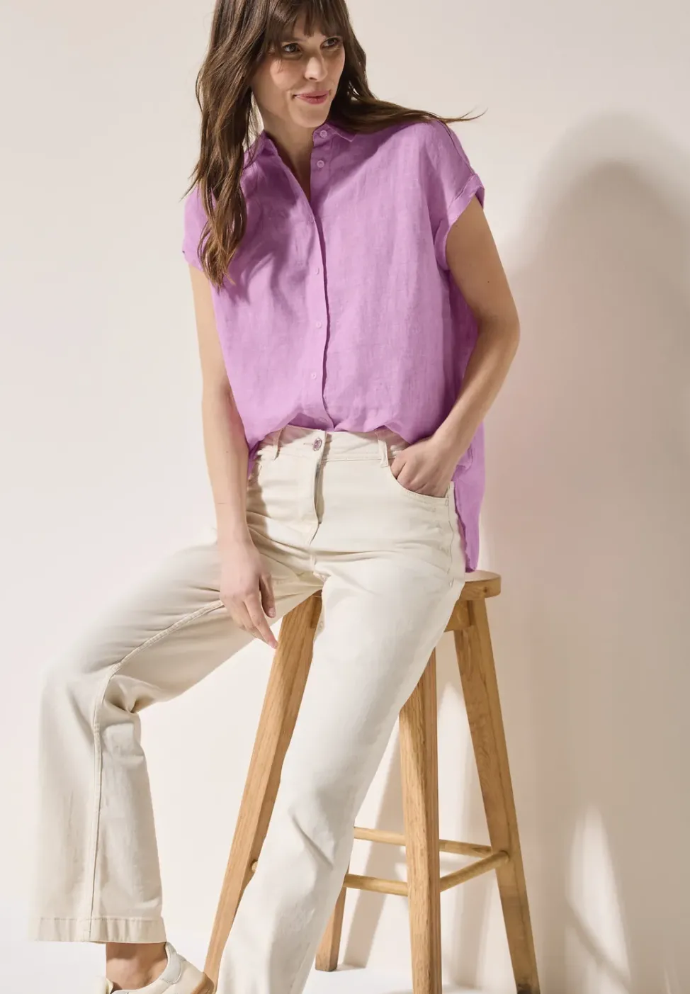 Blouse en chambray