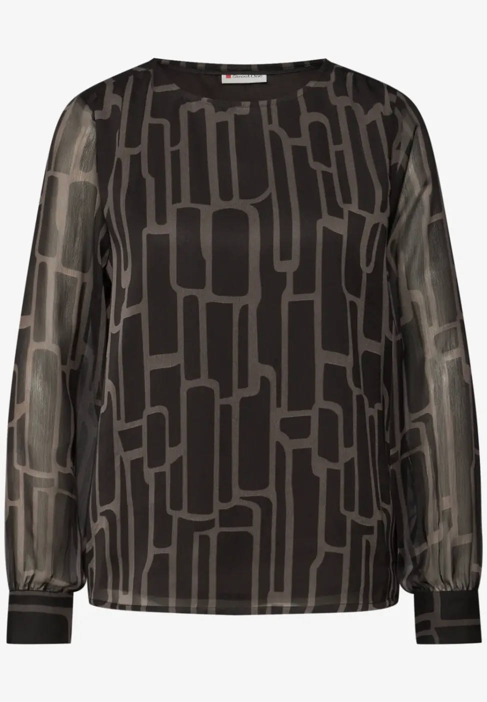 Blouse en chiffon à motifs
