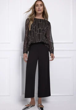 Blouse en chiffon à motifs