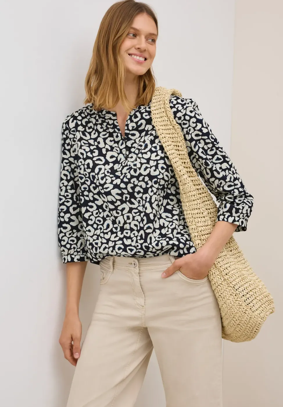 Blouse en coton à motifs