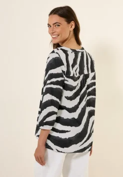 Blouse en coton à motifs