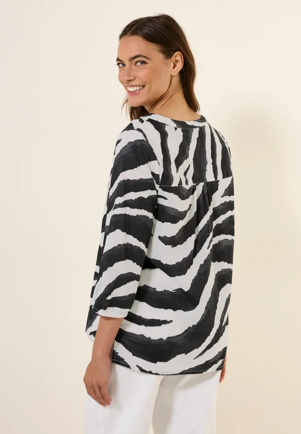 Blouse en coton à motifs