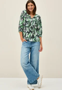 Blouse en coton à motifs