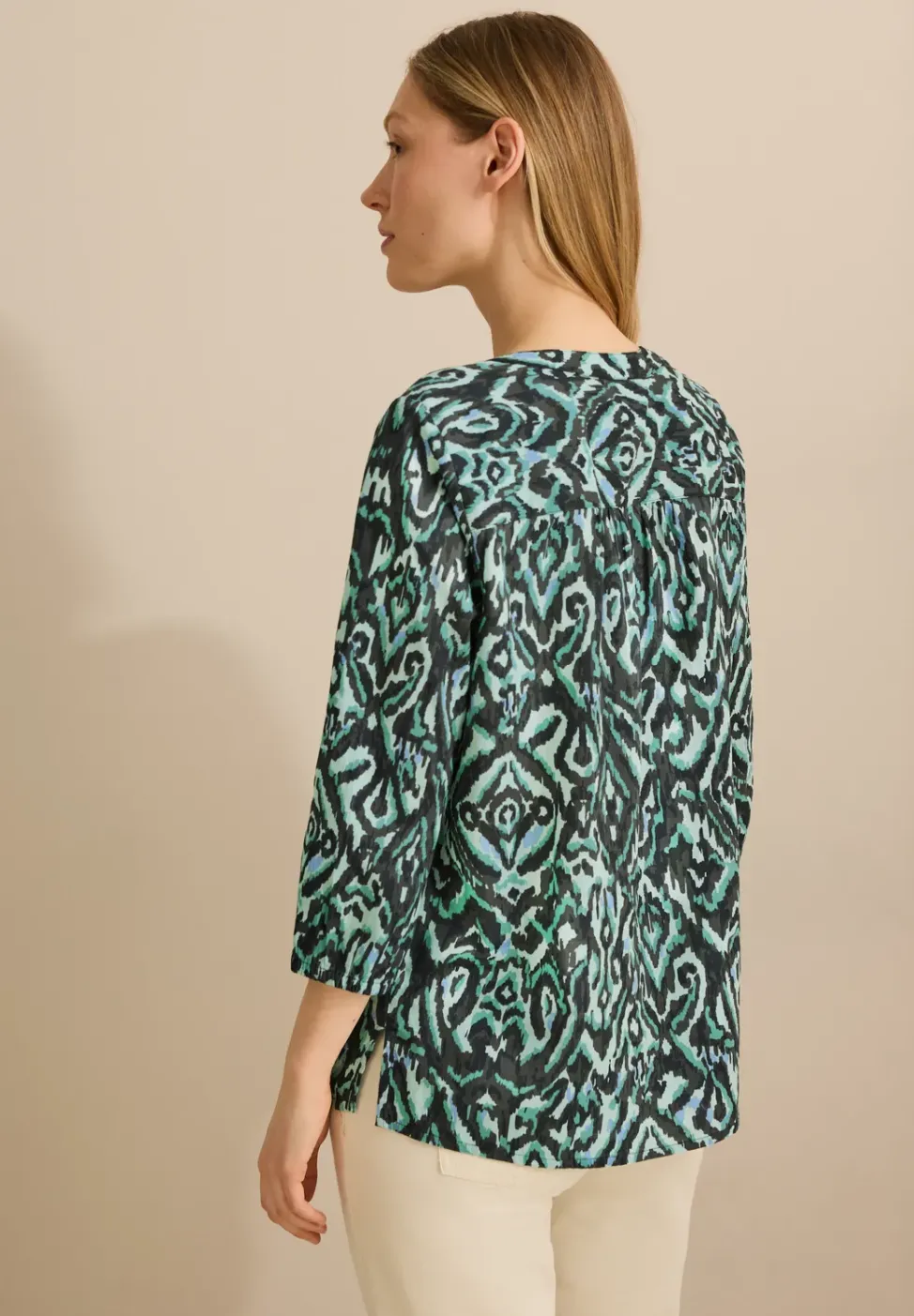 Blouse en coton imprimée