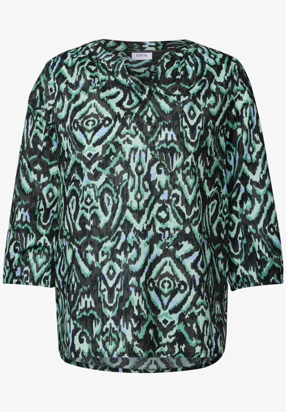 Blouse en coton imprimée